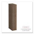 Office Filing Cabinets & Shelves | Alera VA621224WA 11.88 in. x 22.78 in. x 65 in. Valencia Series Wardrobe - Modern Walnut image number 5