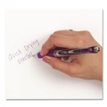 Pens | Pentel BL77-V Medium 0.7 mm EnerGel RTX Retractable Gel Pen - Violet Ink, Violet/Gray Barrel image number 3