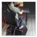 Office Chair Mats | ES Robbins 121563 42 in. x 46 in. Game Zone Chair Mat for Hard Floor/Medium Pile Carpet - Black image number 1