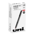 Back to School Sale | uni-ball 60042 ONYX Extra-Fine 0.5 mm Roller Ball Pen - Black/Red Barrel (1-Dozen) image number 0