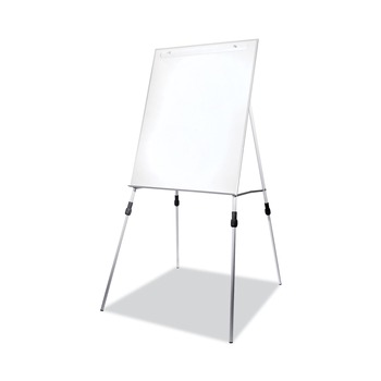 Flipside 51000 27.5 in. x 32 in. Adjustable Dry Erase Board - White Surface, Satin Aluminum Frame