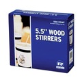 Coffee | AmerCareRoyal R810 5.5 in. Wood Coffee Stirrers (1000/Box) image number 2