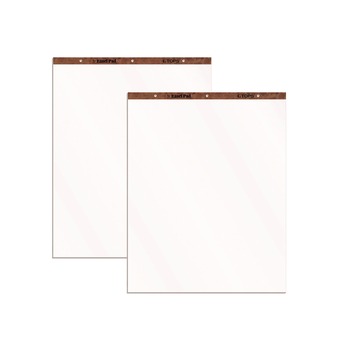  | TOPS 7903 27 in. x 34 in. Unruled Easel Pads - White (50 Sheets/Pad, 2 Pads/Carton)