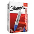Back to School Sale | Sharpie 38203 Medium Chisel Tip Permanent Marker - Blue (1-Dozen) image number 5