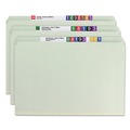 File Folders | Smead 19910 2 in. Expansion Recycled Pressboard Fastener Folders with Two SafeSHIELD Fasteners - Legal Size/Gray-Green (25/Box) image number 3