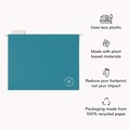 File Folders | U Brands 6596U01-12 1/5-Cut Tabs Letter Size U-Eco Hanging File Folders - Assorted (12/Pack) image number 1