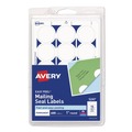 Labels | Avery 05247 1 in. Diameter Printable Mailing Seals - White (15/Sheet, 40 Sheets/Pack) image number 0