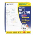 Sheet Protectors | C-Line 62067 11 in. x 8-1/2 in. Economy Weight Poly Sheet Protectors with 2-in. Sheet Capacity - Reduced Glare (200/Box) image number 0