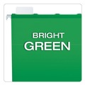 File Folders | Pendaflex 42626 Ready-Tab 1/5-Cut Tabs Colored Reinforced Hanging Letter Folders - Bright Green (25/Box) image number 6