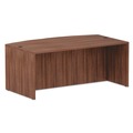 Office Desks & Workstations | Alera VA227236WA 71 in. x 41.38 in. x 29.63 in. Valencia Series Bow Front Desk Shell - Modern Walnut image number 0