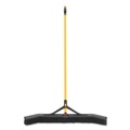 Brooms | Rubbermaid Commercial 2018728 36 in. Polypropylene Bristles Maximizer Push-to-Center Broom - Yellow/Black image number 1