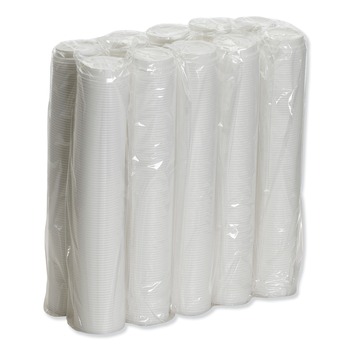 Dixie D9538 8 oz. Dome Hot Drink Lids - White (1000/Carton)