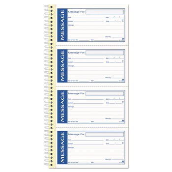  | Adams SC1153WS Write 'n Stick 4.75 x 2.75 Two-Part Carbonless Phone Message Book, 200 Forms Total