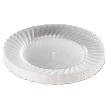 WNA RSCW91512PK 9 in. Diameter Classicware Plastic Plates - Clear (12/Pack)