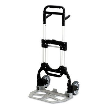 Safco 4055NC 23 x 24 x 50 Stow-Away 500 lb Capacity Heavy-Duty Aluminum Hand Truck