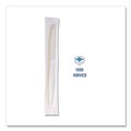 Cutlery | Boardwalk BWKKNIFEWHPSIW Heavyweight Wrapped Polystyrene Knife Cutlery - White (1000/Carton) image number 4
