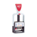 Stamps & Stamp Supplies | COSCO 2000PLUS 011033 1.75 x 1 Model S 360 Self-Inking Two-Color ''Paid'' Message Dater - Blue/Red image number 0