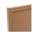 Mailroom Equipment | Universal 43602-UNV 24 in. x 18 in. Cork Board with Oak Style Frame - Tan Surface image number 3