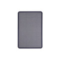 Bulletin Boards | Quartet 7694BE 48 in. x 36 in. Contour Fabric Bulletin Board - Light Blue Surface/Navy Blue Plastic Frame image number 1