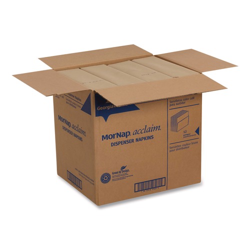 Paper Towels and Napkins | Georgia-Pacific 37604 Interfold Napkin Refills 1-Ply 13 x 8.5 Brown 900 Napkins/Pack 12 Packs/Carton image number 0
