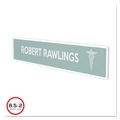 Office Presentation Supplies | Deflecto 587501 8.5 in. x 2 in. Insert Superior Image Cubicle Nameplate Sign Holder - Clear image number 7