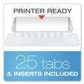 File Folders | Pendaflex 04152 1/5 Reinforced Hanging File Folders with Printable 1/5-Cut Tab Inserts - Letter Size/Standard Green (25/Box) image number 5
