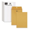 Envelopes & Mailers | Quality Park QUA37755 6 x 9 Clasp/Gummed Closure Square Flap Envelope - Brown Kraft (100/Box) image number 0