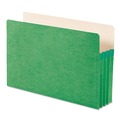 File Folders | Smead 74226 3.5 in. Expansion Colored File Pockets - Legal, Green image number 1