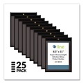 Sheet Protectors | C-Line 45911 Super Heavy-Duty 8.5 in. x 11 in. Insert Stitched Shop Ticket Holders - Clear Front, Black Pressboard Back, Black Border (25/Box) image number 6