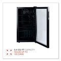 Alera | Alera JC-90VEL-F 3.4 cu-ft. Beverage Cooler - Stainless Steel/Black image number 4