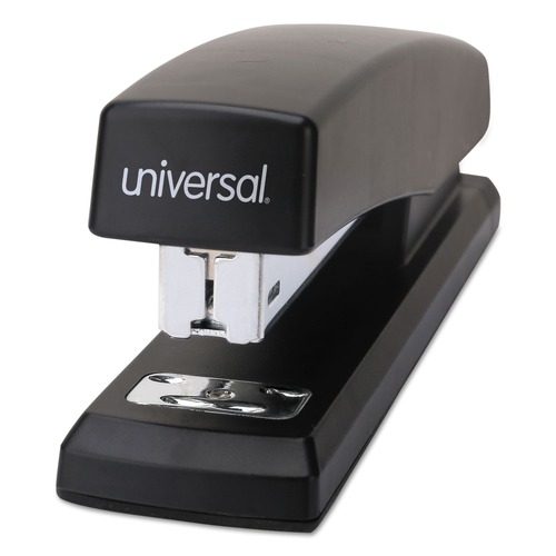Staplers | Universal UNV43118 20-Sheet Capacity Economy Full-Strip Stapler - Black image number 0