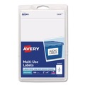 Labels | Avery 05444 2 in. x 4 in. Removable Multi-Use Labels for Inkjet/Laser Printers - White (2/Sheet, 50 Sheets/Pack) image number 0