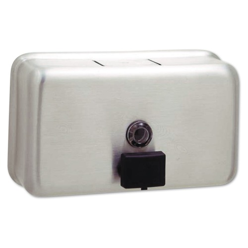 Just Launched | Bobrick B-2112 ClassicSeries 8.13 x 2.75 x 4.75 Surface-Mounted Liquid Soap Dispenser - Stainless Steel image number 0