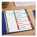 Dividers & Tabs | Avery 11840 5-Tab 1 to 5 11 in. x 8-1/2 in. Contemporary Color Tabs Customizable TOC Ready Index Multicolor Tab Dividers - White (1 Set) image number 6