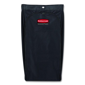 CLEANING CARTS | Rubbermaid Commercial 2202530 10.5 in. x 16.8 in. x 33 in. 30 Gallon Fabric Cleaning Cart Bag for Rubbermaid Commercial Housekeeping and Janitorial Carts - Black (4/Carton)