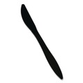 Cutlery | Boardwalk BWKKNIFEBLPP Mediumweight Polypropylene Plastic Knife Cutlery - Black (1000/Carton) image number 2