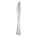  | WNA WNA 630155 7 1/2 in. Reflections Design Heavyweight Plastic Knives - Silver (600/Carton) image number 2