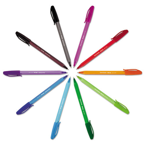 Pens | Paper Mate 1945932 InkJoy 100 Medium 1 millimeter Stick Ballpoint Pen - Assorted Ink/Barrel Colors (1-Set) image number 0
