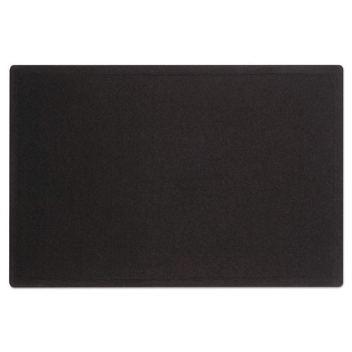 Bulletin Boards | Quartet 7684BK 48 in. x 36 in. Oval Office Fabric Board - Black Surface image number 0
