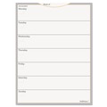 Bulletin Boards | AT-A-GLANCE AW503028 18 in. x 24 in. Undated WallMates Self-Adhesive Dry Erase Monthly Planning Surfaces - White/Gray/Orange Sheets image number 0