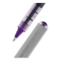 Pens | uni-ball 60382 VISION 0.7 mm Stick Roller Ball Pen - Violet Ink/Silver/Violet/Clear Barrel/Fine (1-Dozen) image number 4