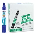 Permanent Markers | Pilot 45200 Jumbo Refillable Permanent Marker with Broad Chisel Tip - Blue image number 3