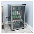 Alera | Alera JC-90VEL-F 3.4 cu-ft. Beverage Cooler - Stainless Steel/Black image number 6