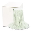  | Boardwalk BWK2016CCT #16 Cut-End Cotton Wet Mop Head - White (12/Carton) image number 0