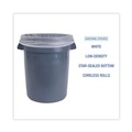 Trash & Waste Bins | Boardwalk H6639HWKGR1 33 in. x 39 in. 33 gal. 0.6 mil Perforated Roll Low-Density Waste Can Liners - White (150/Carton) image number 5