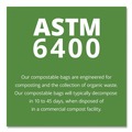 Trash Bags | Stout by Envision E3039E11 EcoSafe-6400 30 in. x 39 in. 1.1 mil. 30 Gallon Compostable Bags - Green (48/Box) image number 7