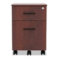 Office Carts & Stands | Alera ALEVABFMC Valencia Series 15.88 in. x 19.13 in. x 22.88 in. Legal/Letter 2-Drawer Mobile Pedestal - Medium Cherry image number 2