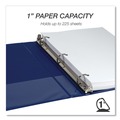 Binders | Samsill MP46439 11 in. x 8.5 in. 1 in. Capacity 3 Rings Durable D-Ring View Binders - Blueberry/Blue Coconut/Dragonfruit/Purple (4/Pack) image number 3