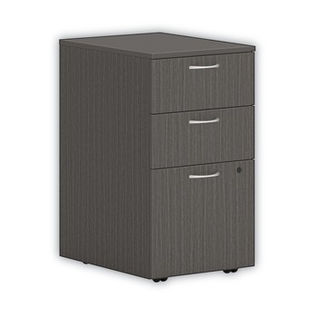 HON HLPLPMBBF.LSL1 Mod 3-Drawer Box Box File Legal Letter 15 in. x 20 in. x 28 in. Left or Right Mobile Pedestal - Slate Teak
