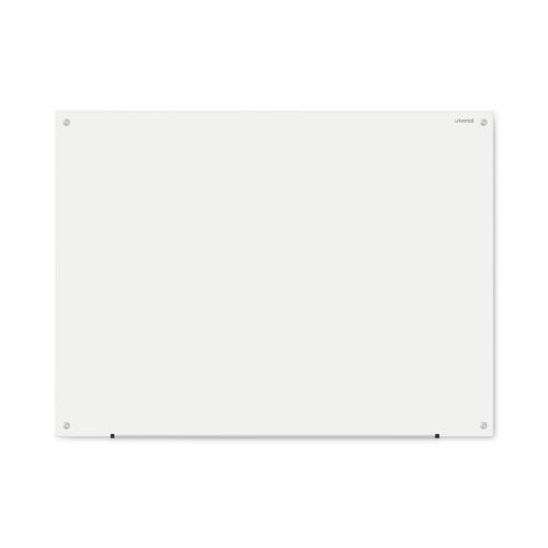 White Boards | Universal UNV43233 Frameless 48 in. x 36 in. Glass Marker Board - White image number 0